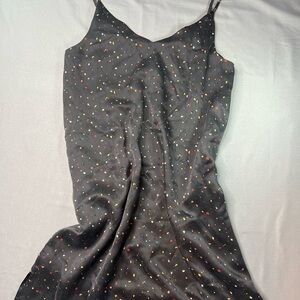 Rails 100% silk Brianna Black Confetti Dress in size XS with Multicolor Dots!